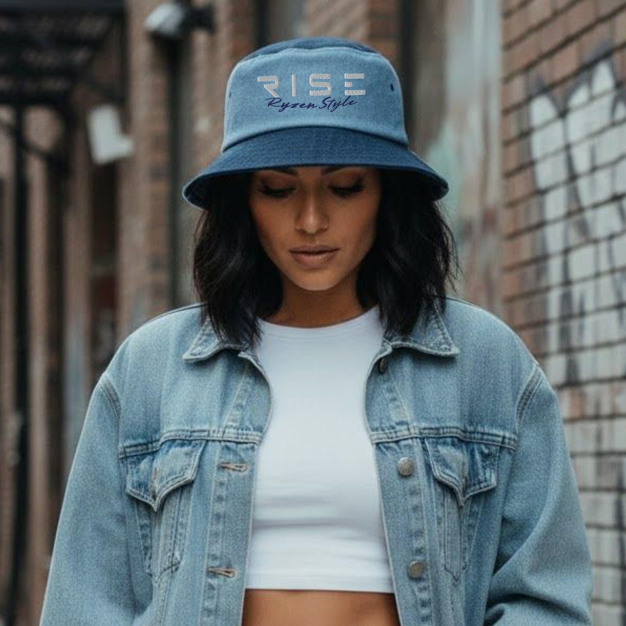 CHAPÉU BUCKET JEANS ‘RISE’