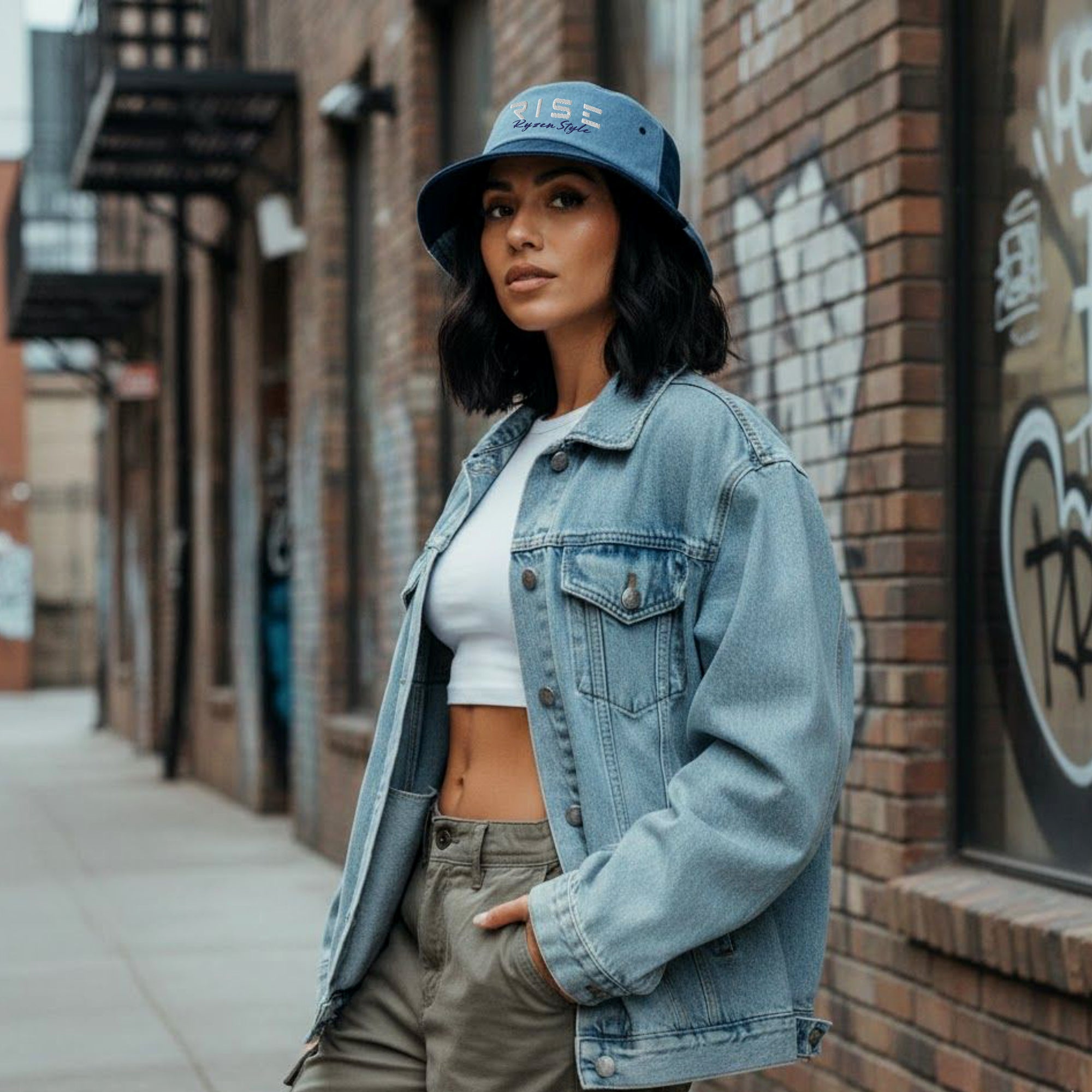 CHAPÉU BUCKET JEANS ‘RISE’