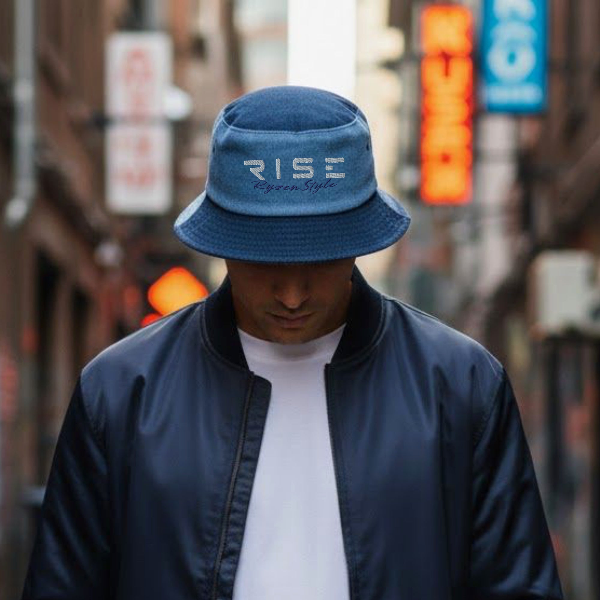 CHAPÉU BUCKET JEANS ‘RISE’