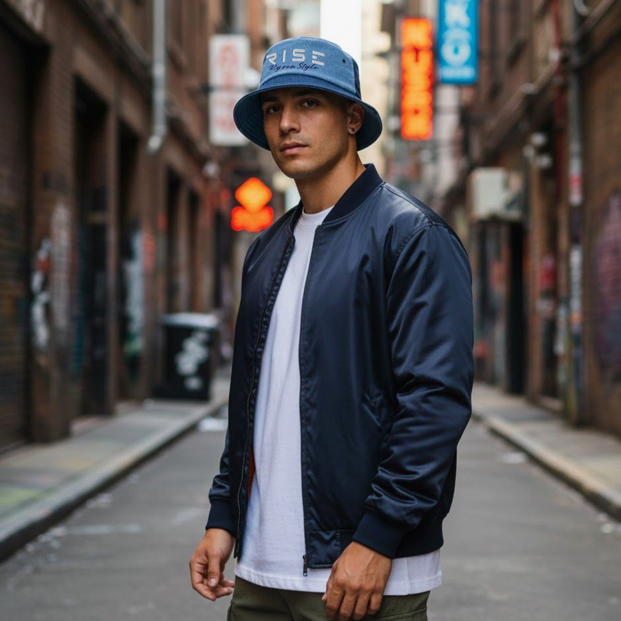 CHAPÉU BUCKET JEANS ‘RISE’