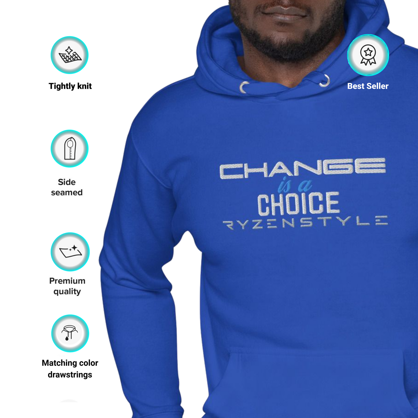 PREMIUM HOODIE 'CHANGE IS A CHOICE'