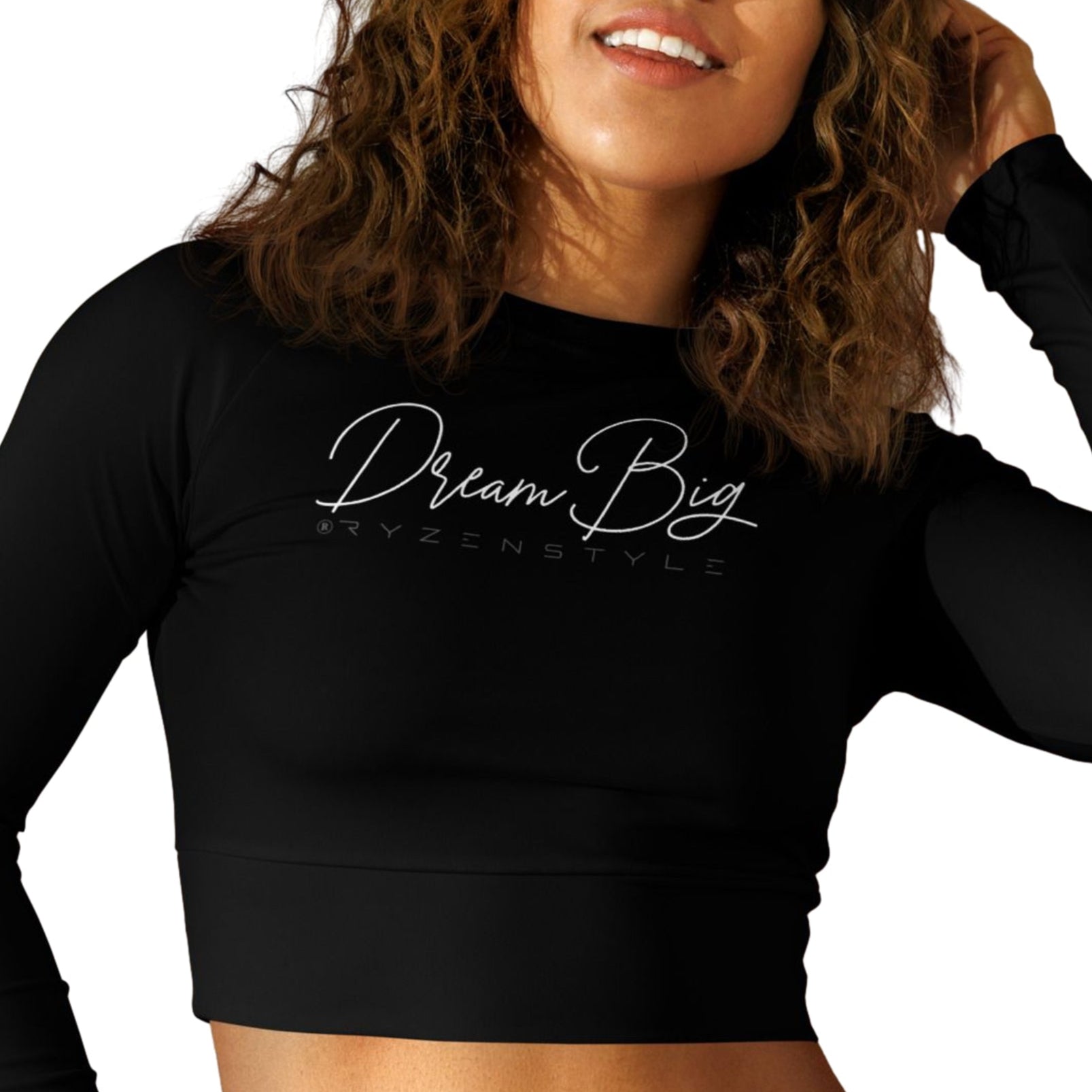 CROP-TOP MANGA COMPRIDA ‘DREAM BIG’
