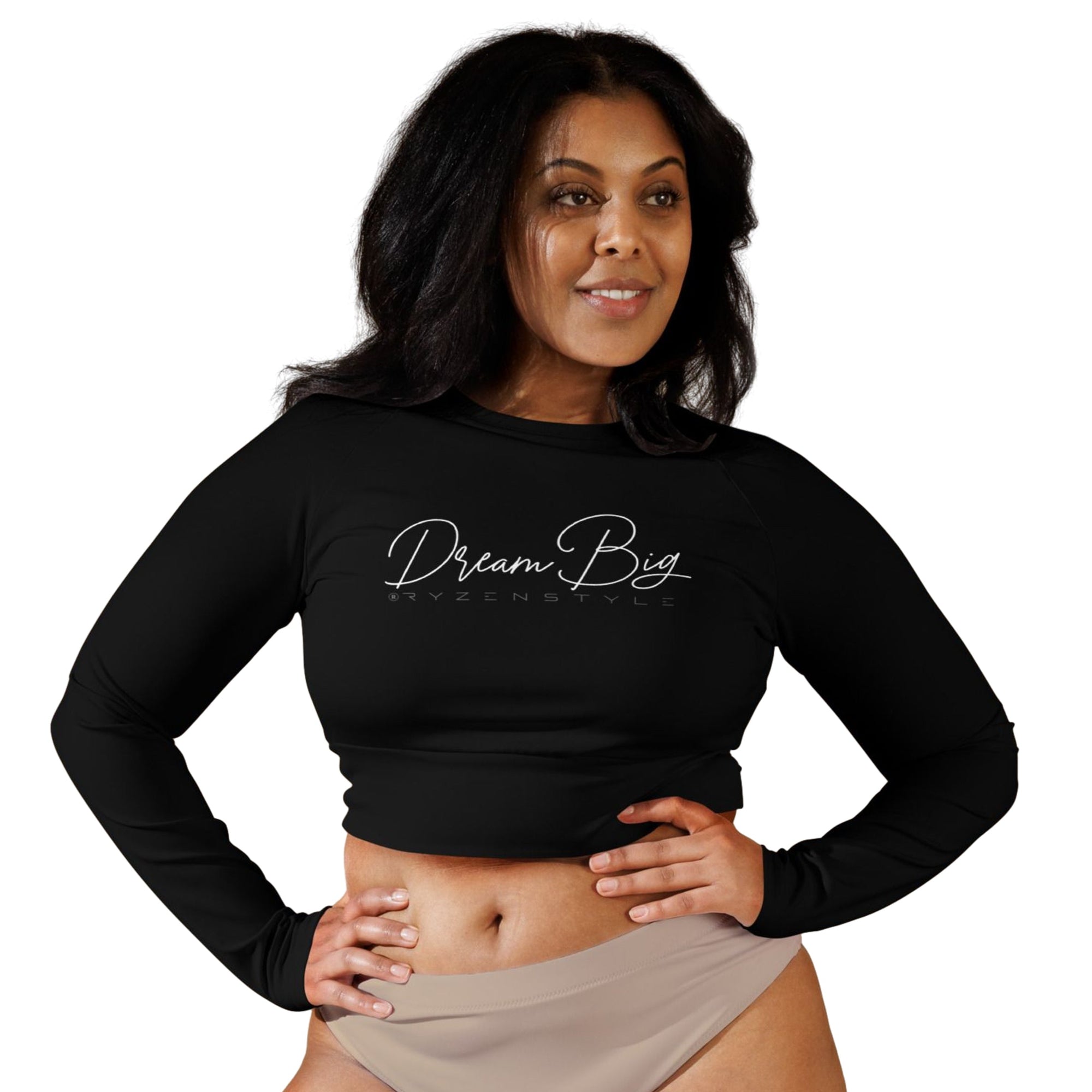 CROP-TOP MANGA COMPRIDA ‘DREAM BIG’