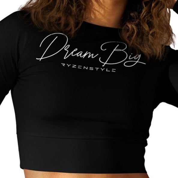 CROP-TOP MANGA COMPRIDA ‘DREAM BIG’