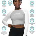 LONG SLEEVE CROP-TOP 'EMPOWER MINDSET'