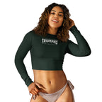 LONG SLEEVE CROP-TOP 'ENDURANCE TRIUMPHS'