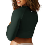 LONG SLEEVE CROP-TOP 'ENDURANCE TRIUMPHS'