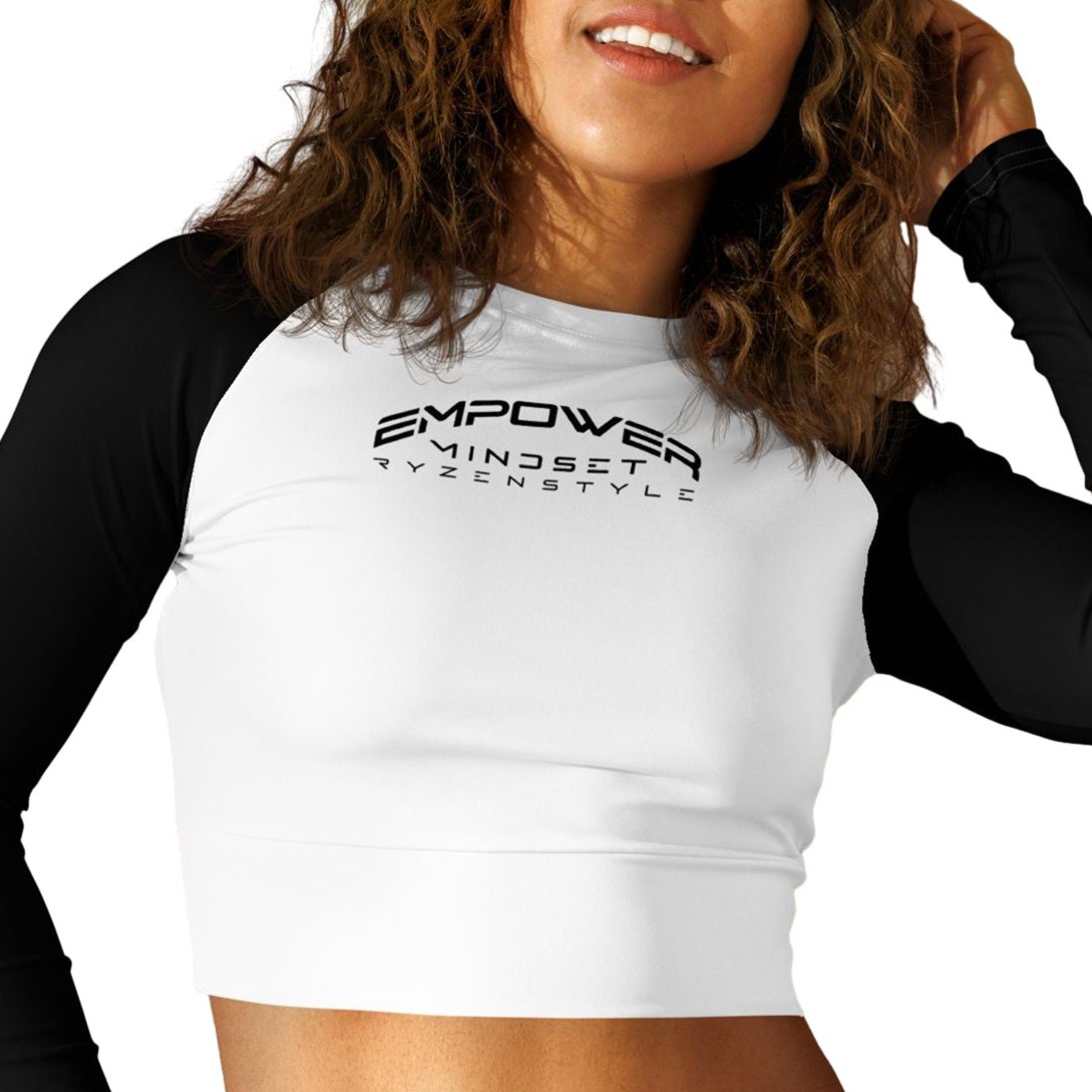 CROP-TOP MANGA COMPRIDA ‘EMPOWER MINDSET’