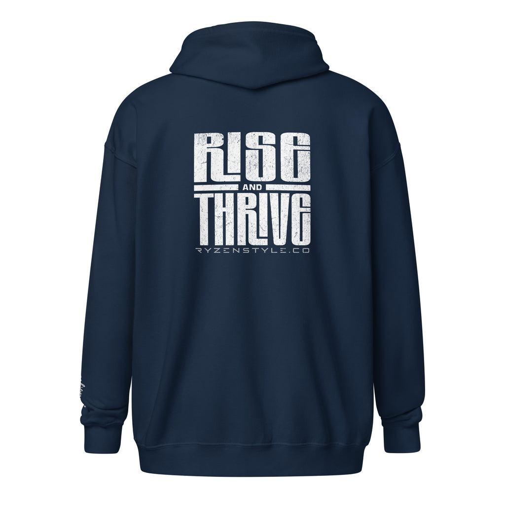 CASACO COM CAPUZ 'RISE AND THRIVE'