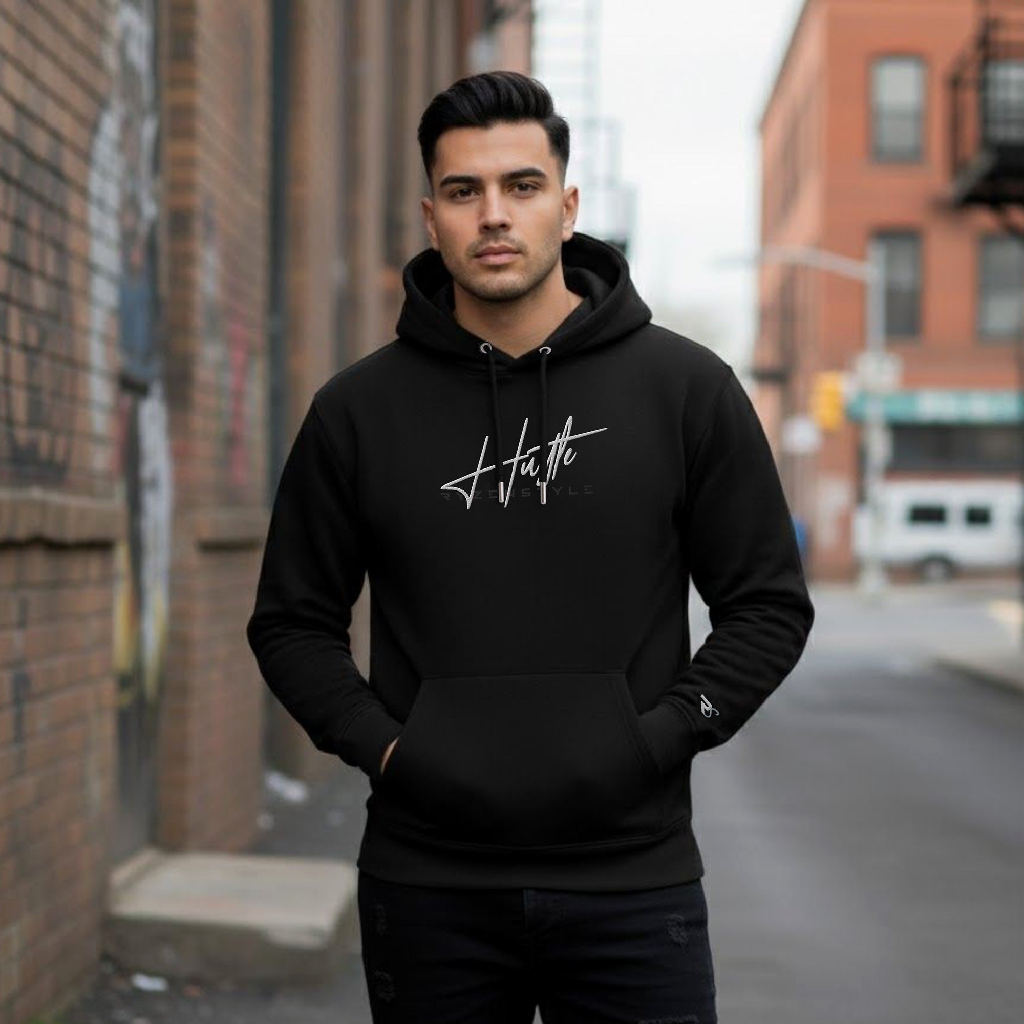 ECO PREMIUM HOODIE 'HUSTLE'