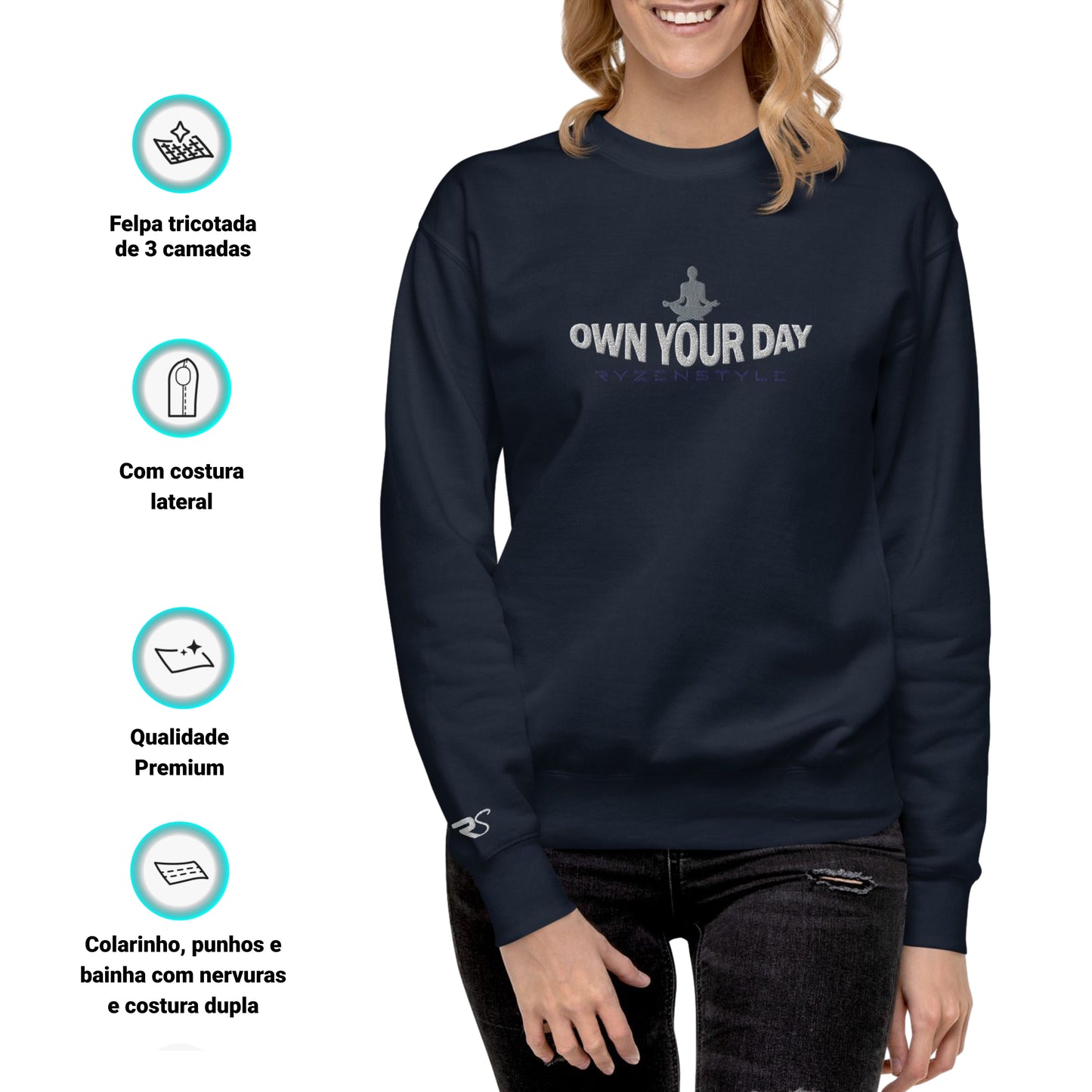 SWEATSHIRT PREMIUM ‘OWN YOUR DAY’