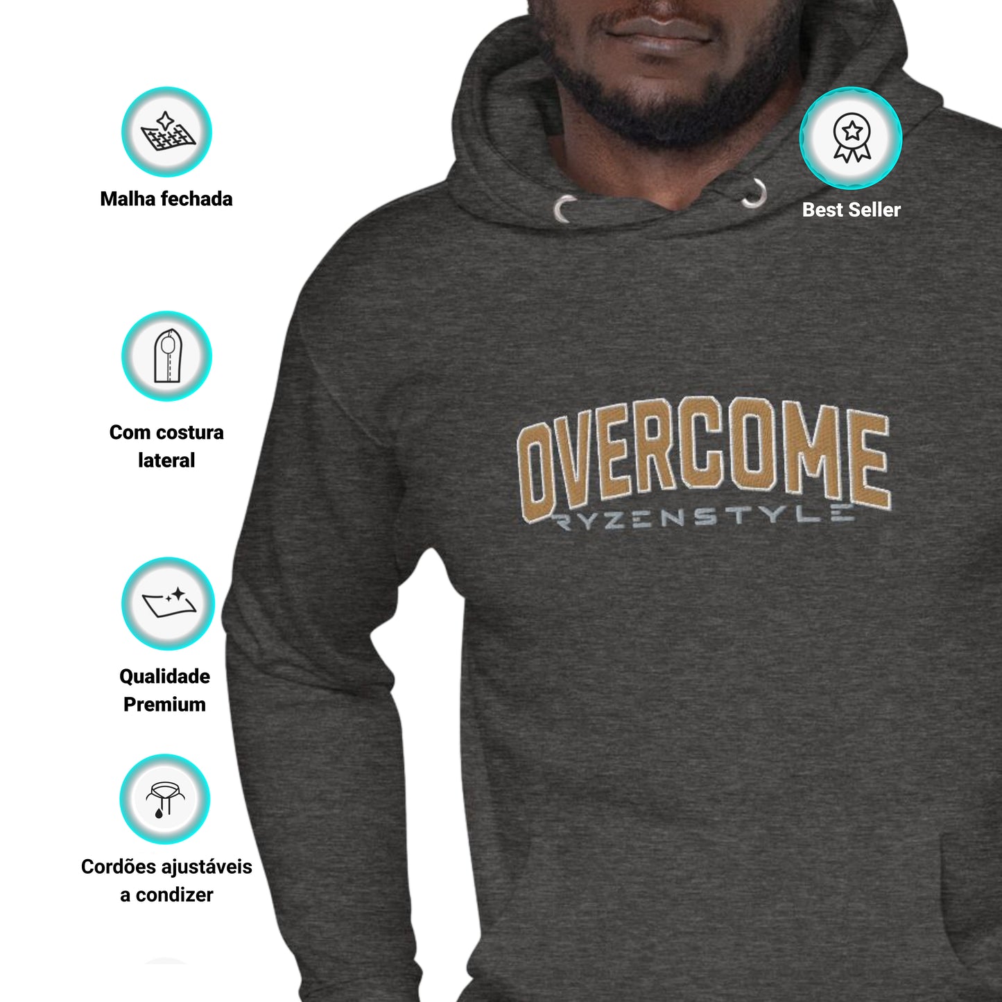 HOODIE PREMIUM ‘OVERCOME'