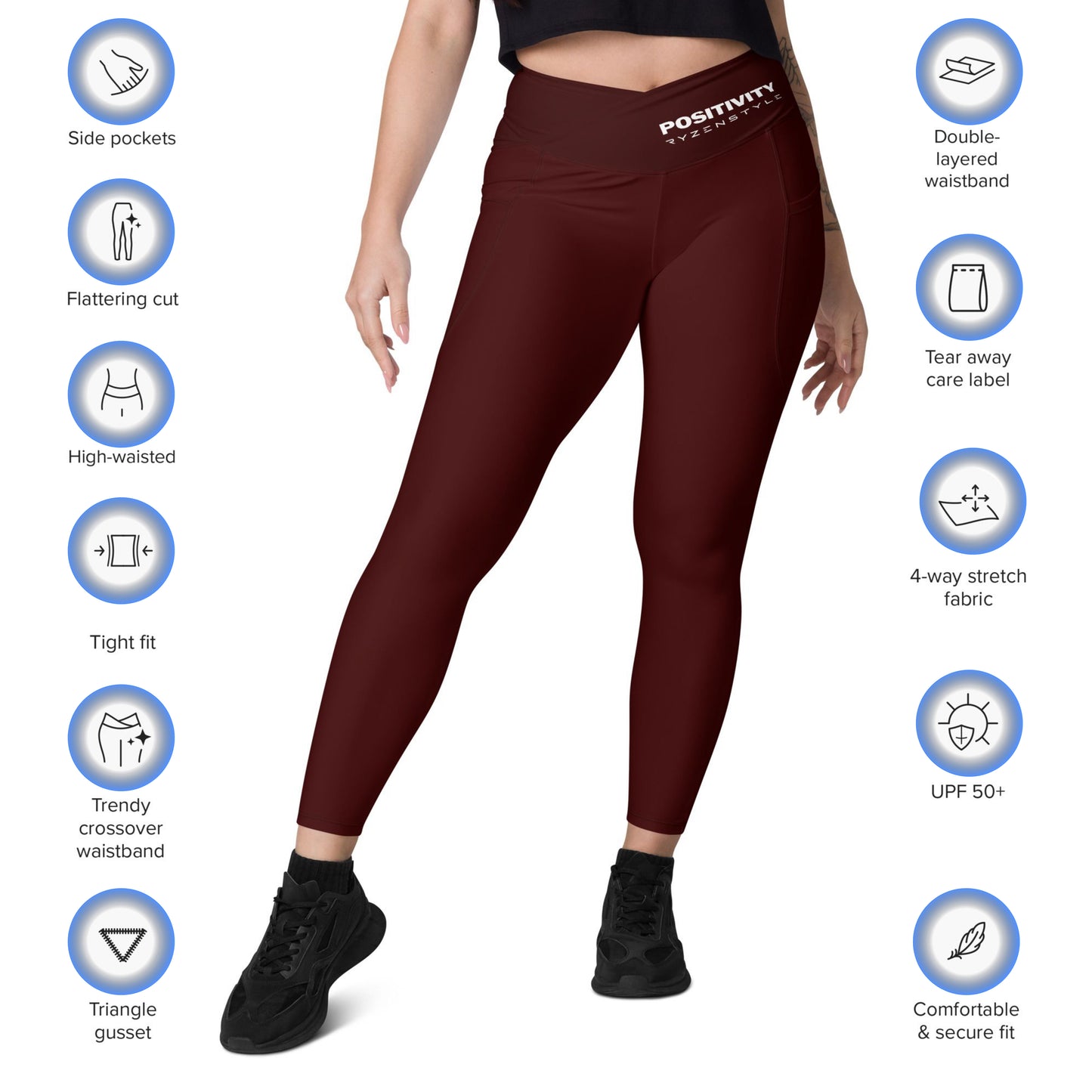 LEGGINGS CROSSOVER 'POSITIVITY'