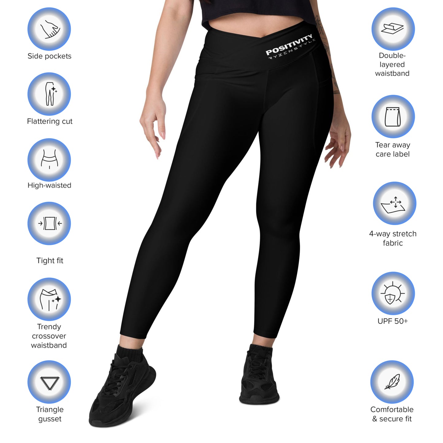 LEGGINGS CROSSOVER 'POSITIVITY'