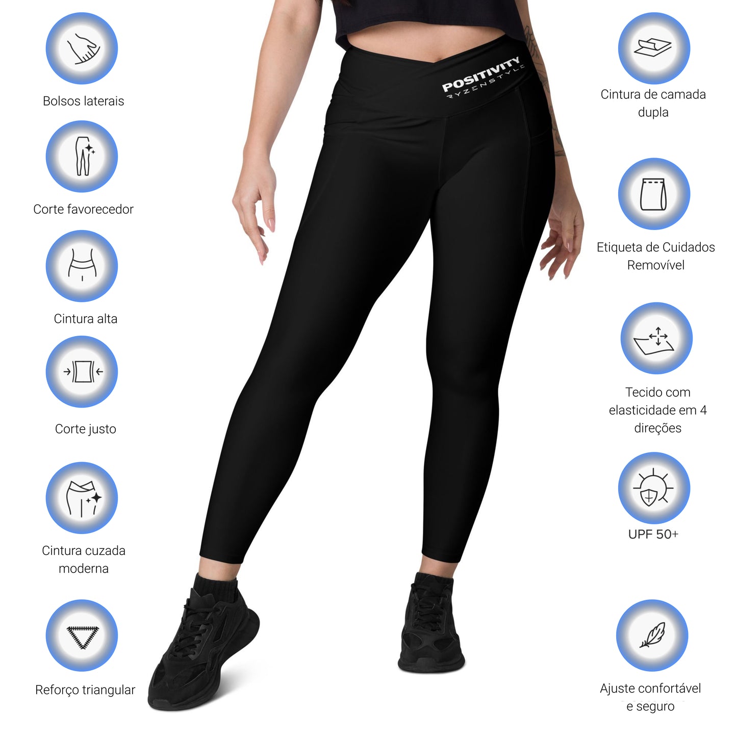 LEGGINGS CROSSOVER 'POSITIVITY'