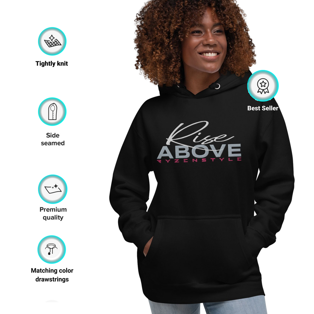 HOODIE PREMIUM 'RISE ABOVE’