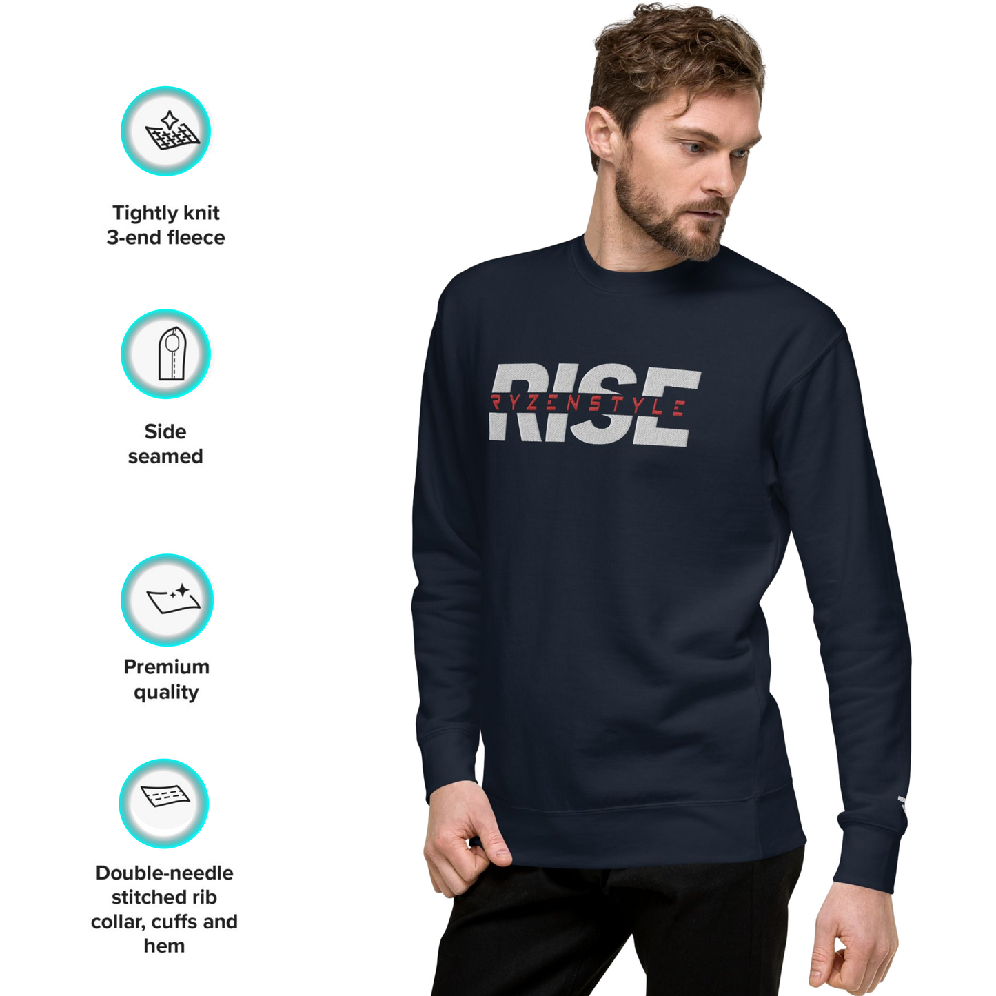 SWEATSHIRT PREMIUM ‘RISE’