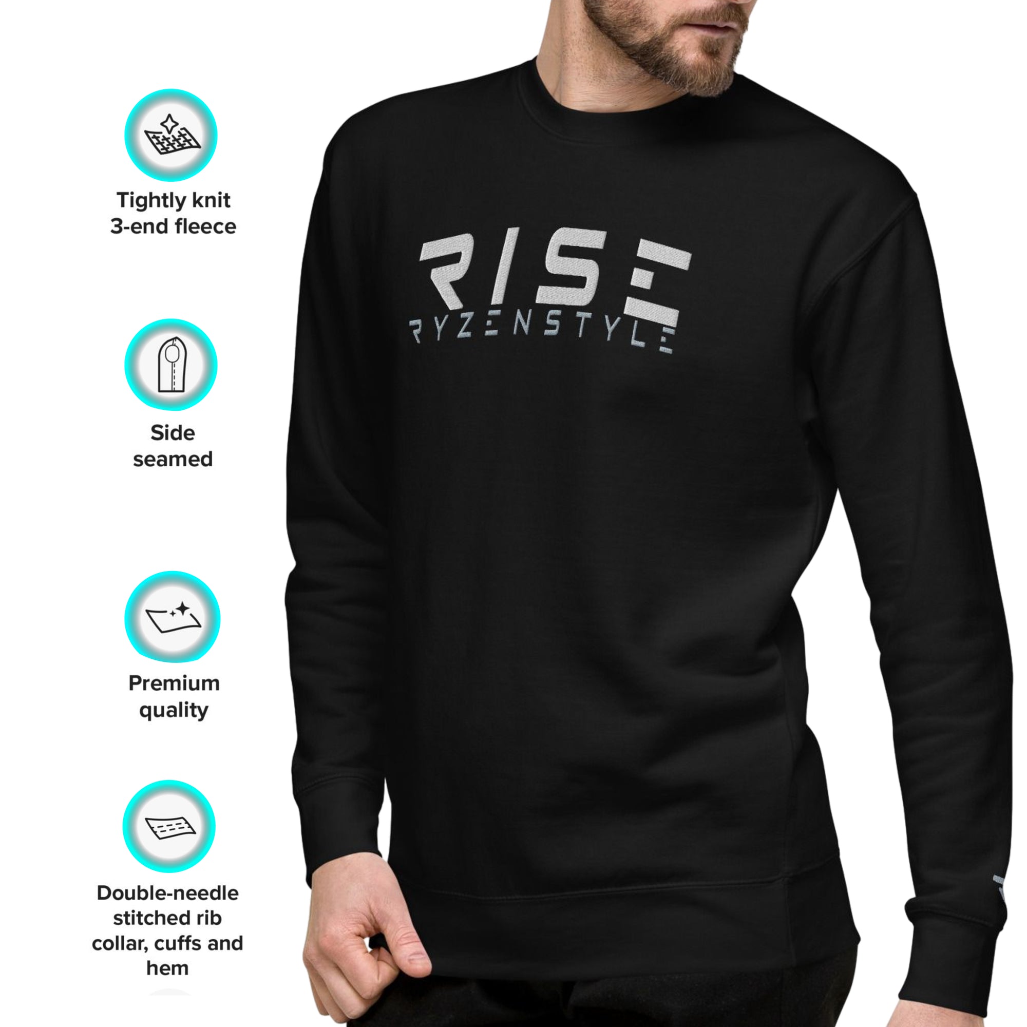 SWEATSHIRT PREMIUM 'RISE'