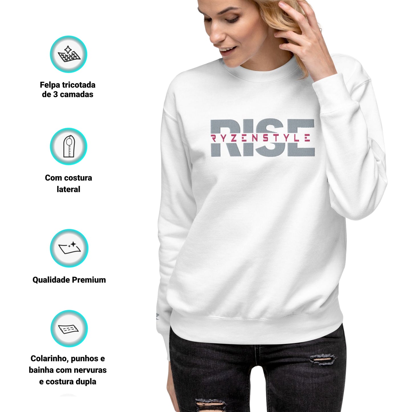 SWEATSHIRT PREMIUM ‘RISE’