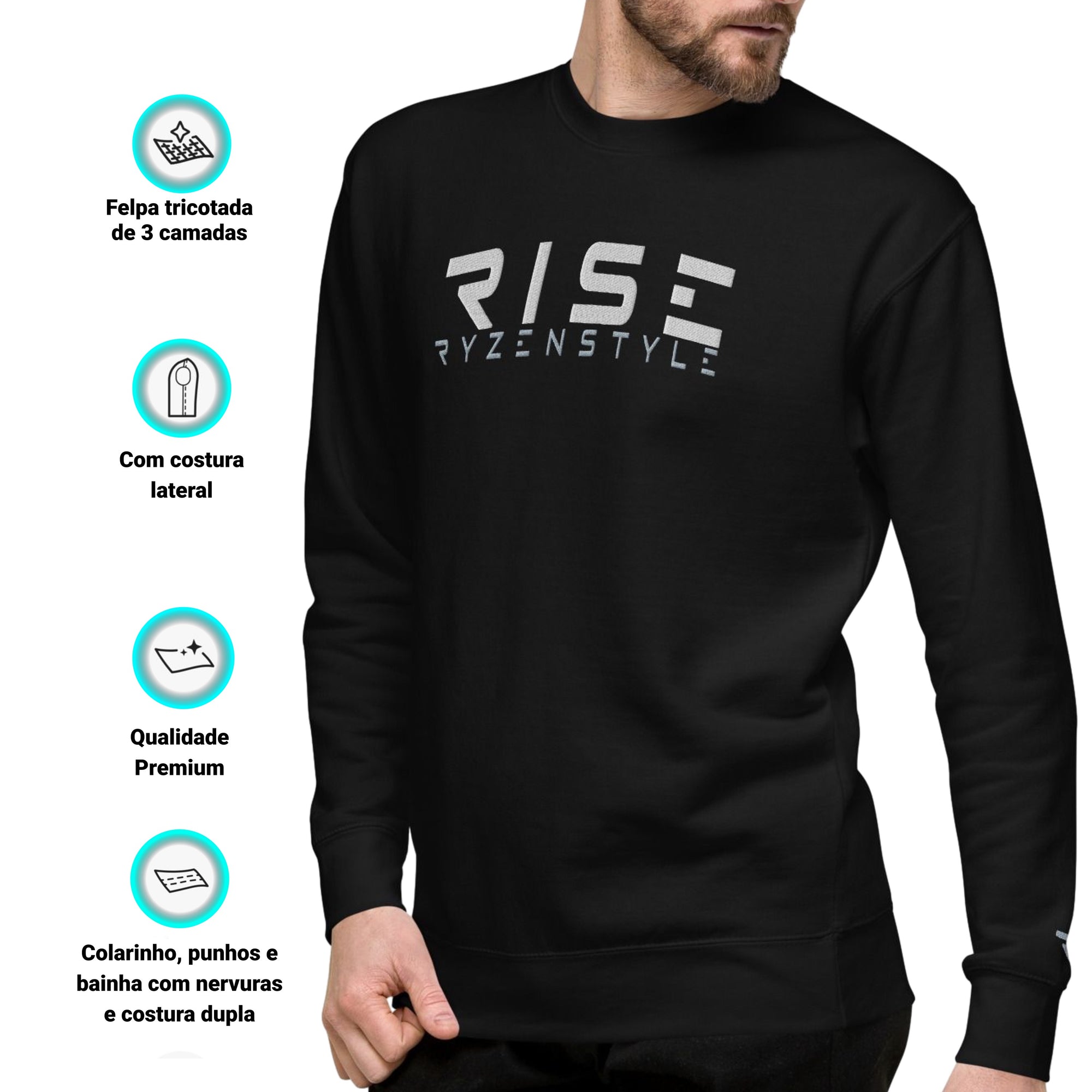 SWEATSHIRT PREMIUM 'RISE'