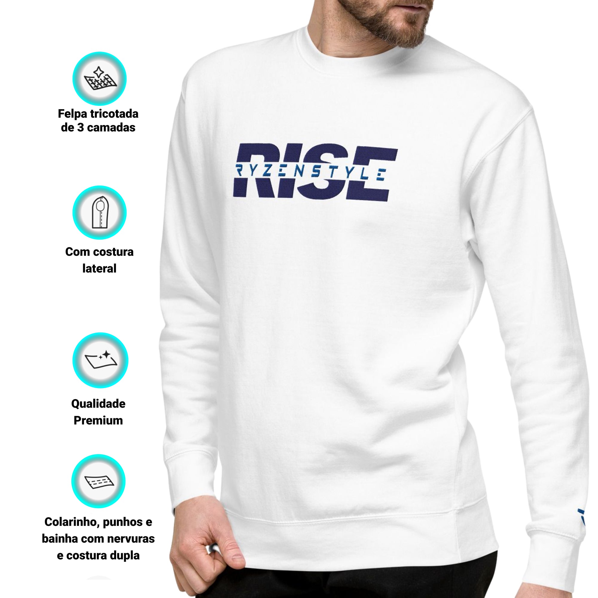 SWEATSHIRT PREMIUM 'RISE'