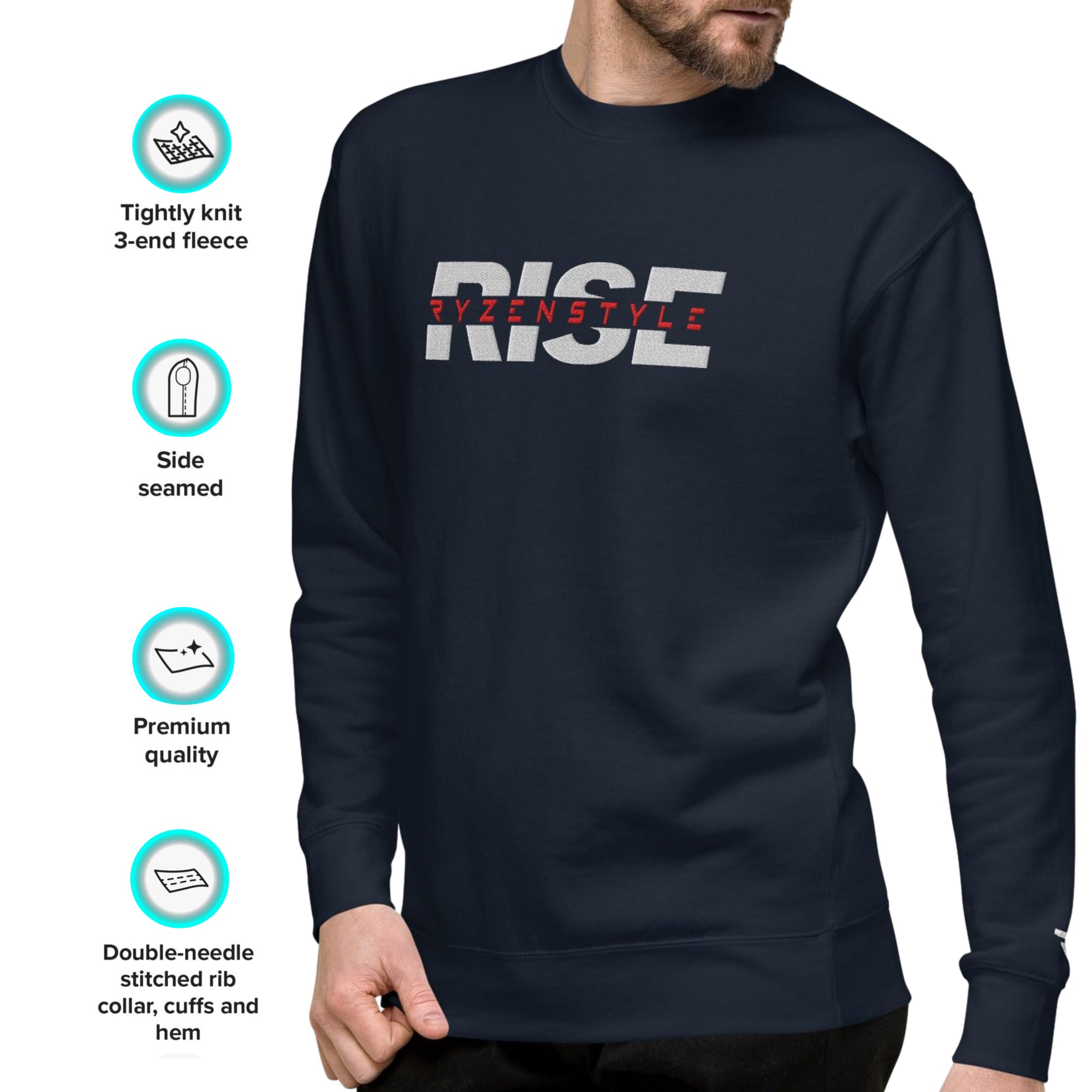 SWEATSHIRT PREMIUM 'RISE'