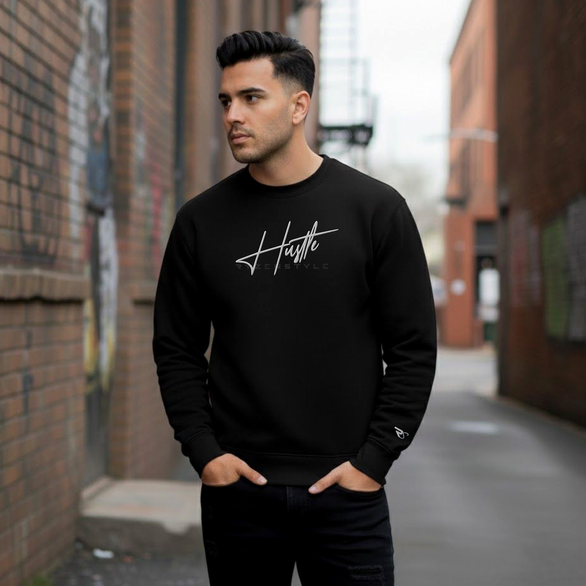 ECO PREMIUM SWEATSHIRT 'HUSTLE'