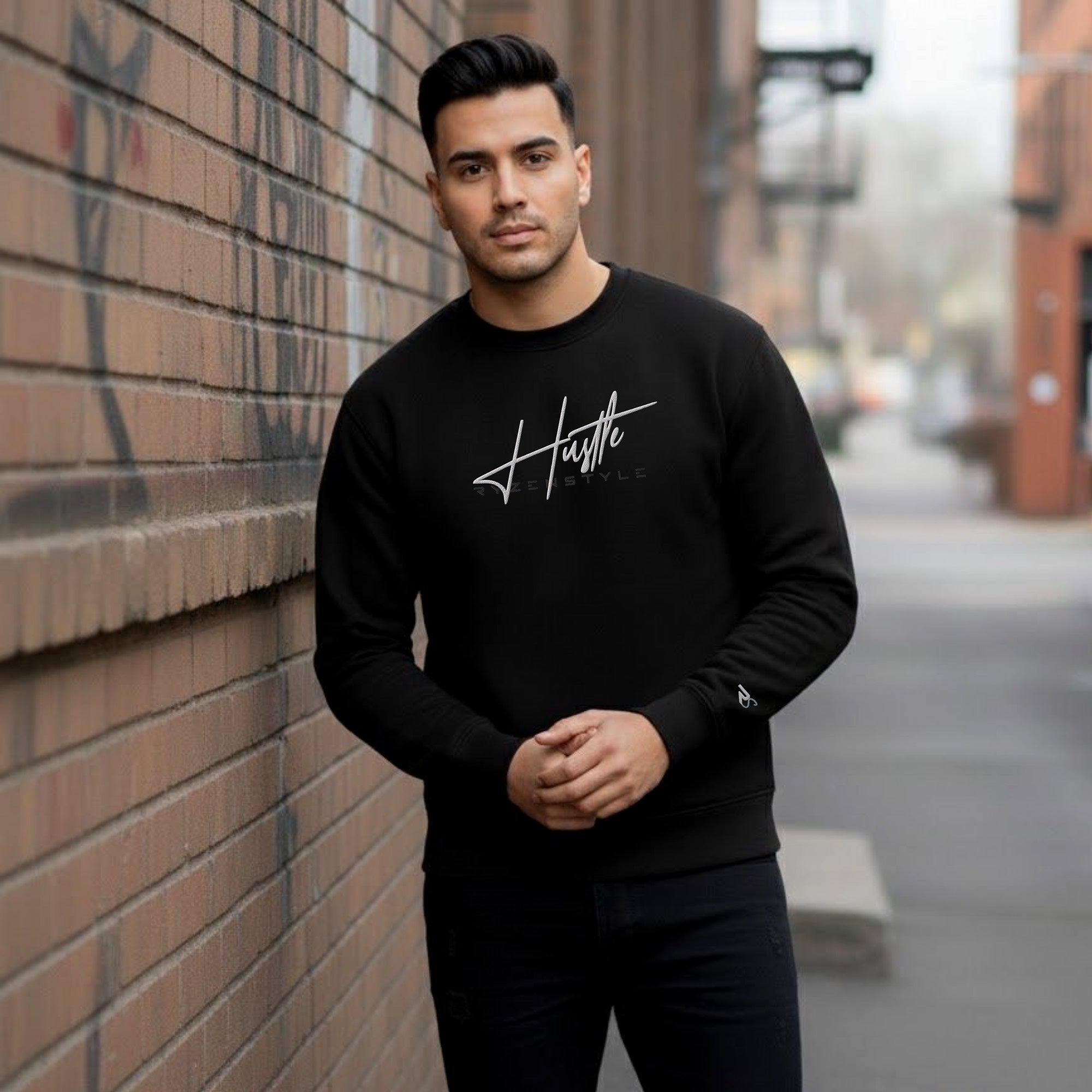 ECO PREMIUM SWEATSHIRT 'HUSTLE'