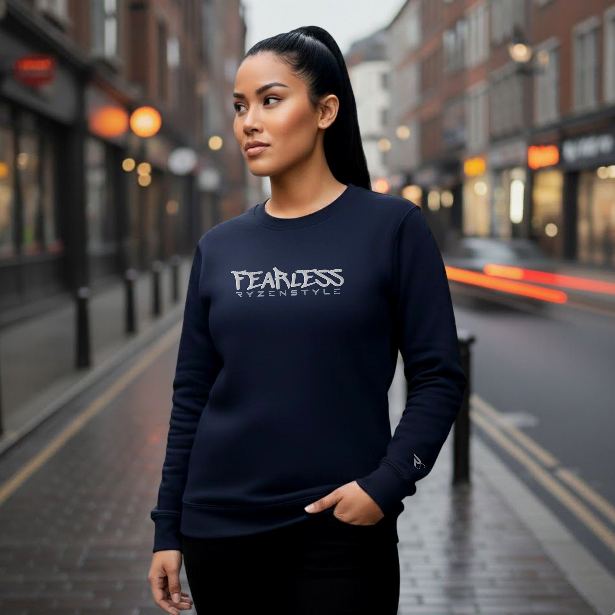 ECO PREMIUM SWEATSHIRT 'FEARLESS'