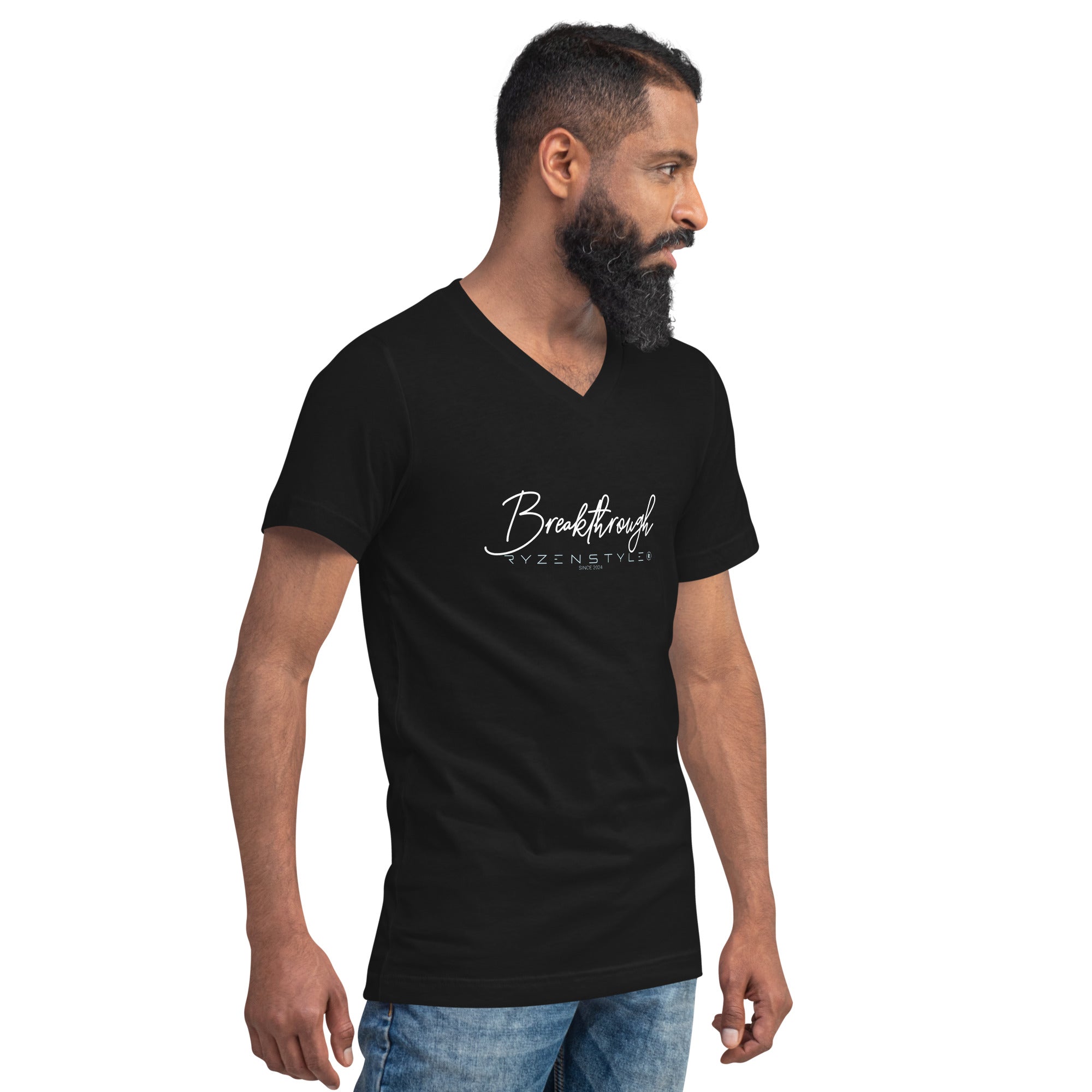 T-SHIRT GOLA V 'BREAKTHROUGH'