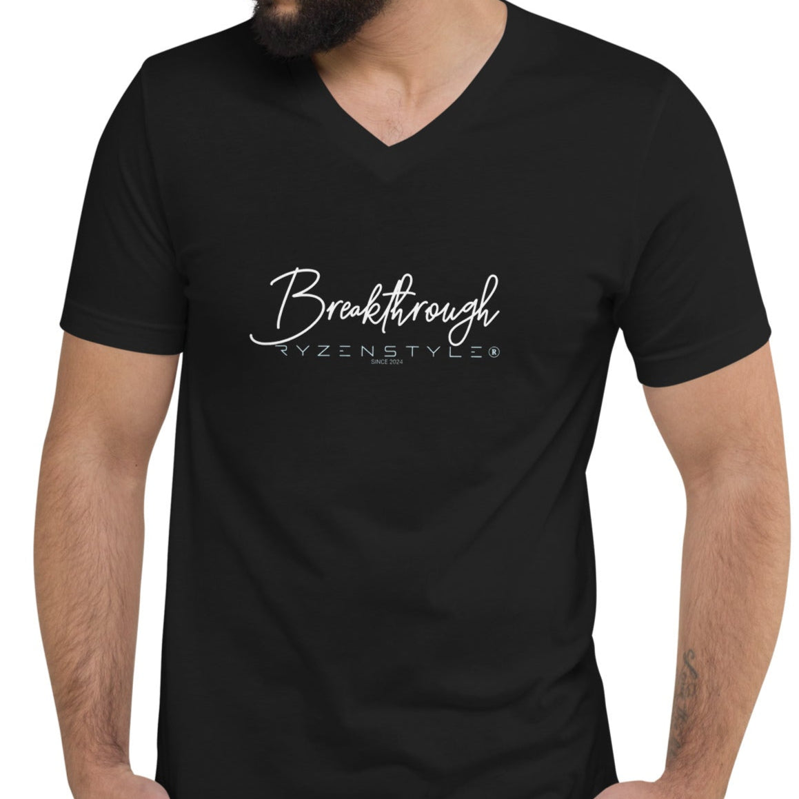 T-SHIRT GOLA V 'BREAKTHROUGH'
