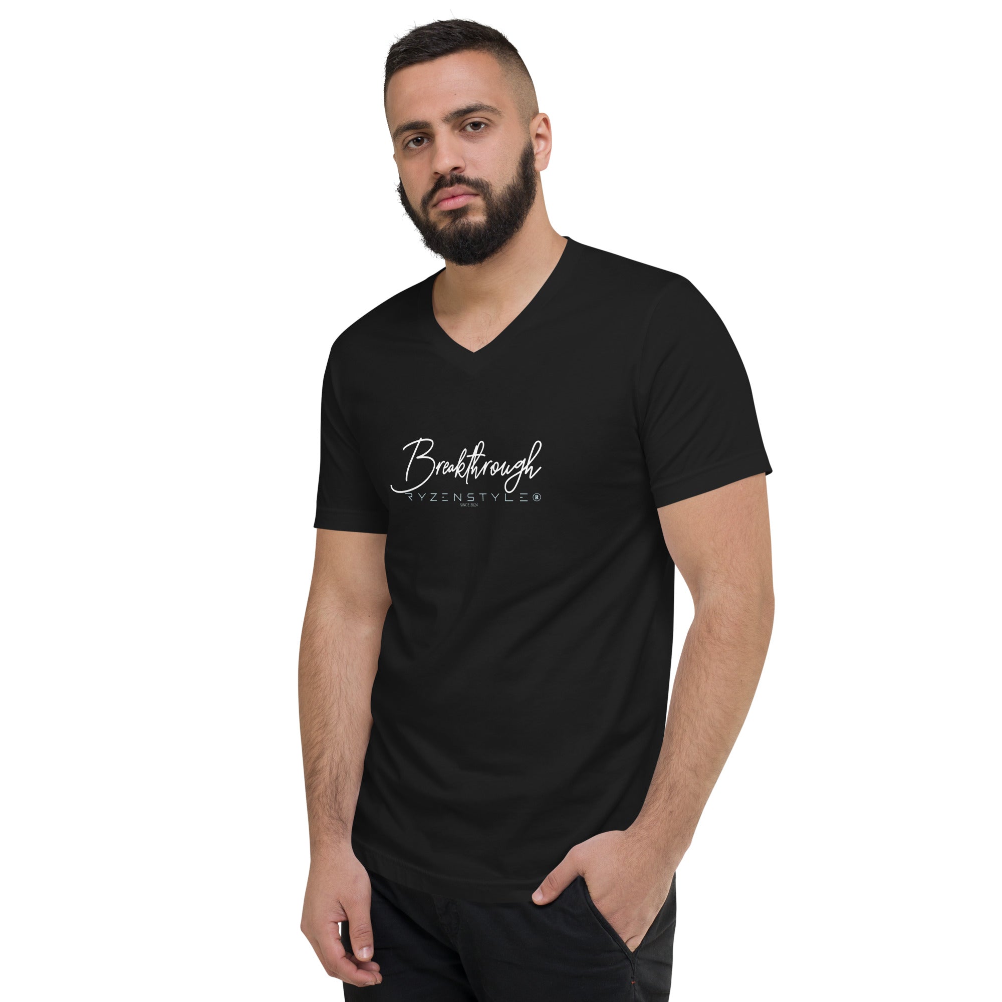 T-SHIRT GOLA V 'BREAKTHROUGH'