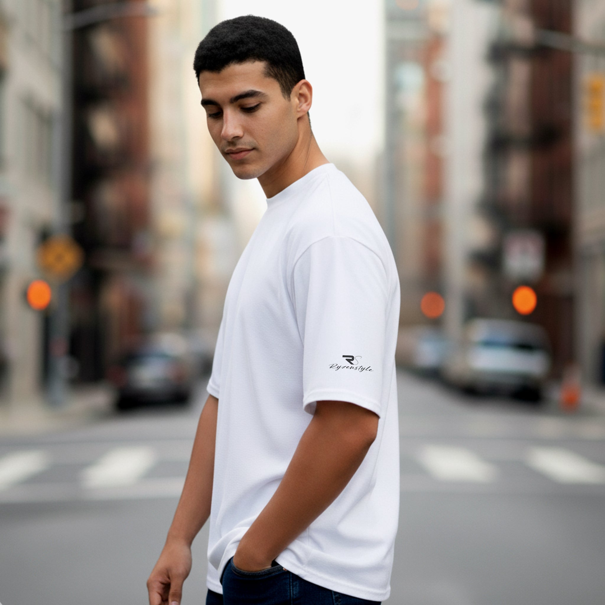 T-SHIRT OVERSIZE 'RISE AND THRIVE'