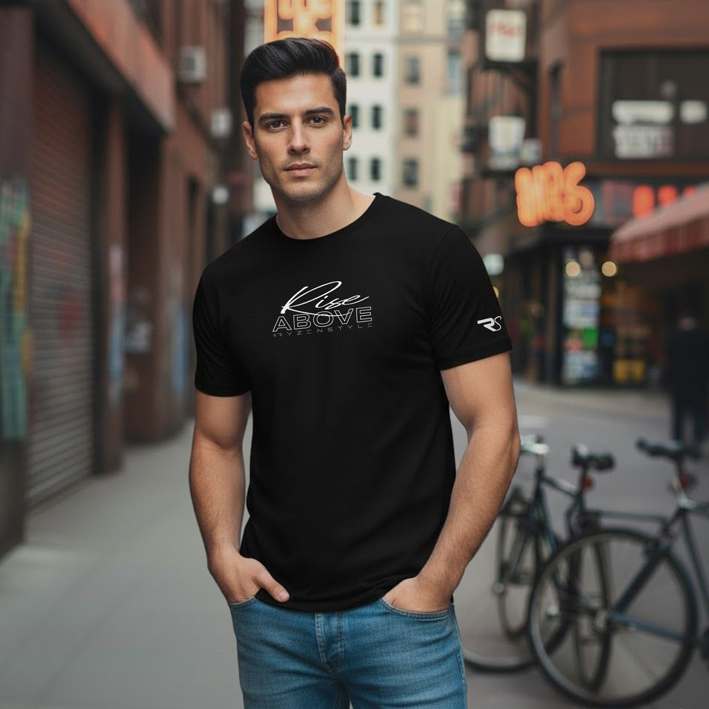 T-SHIRT 'RISE ABOVE'