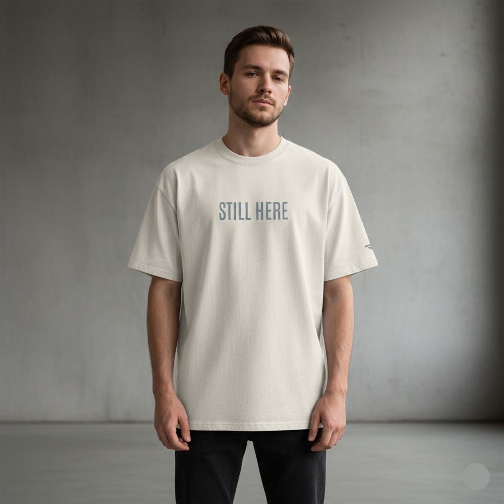 OVERSIZED T-SHIRT STILL HERE – FADED BONE