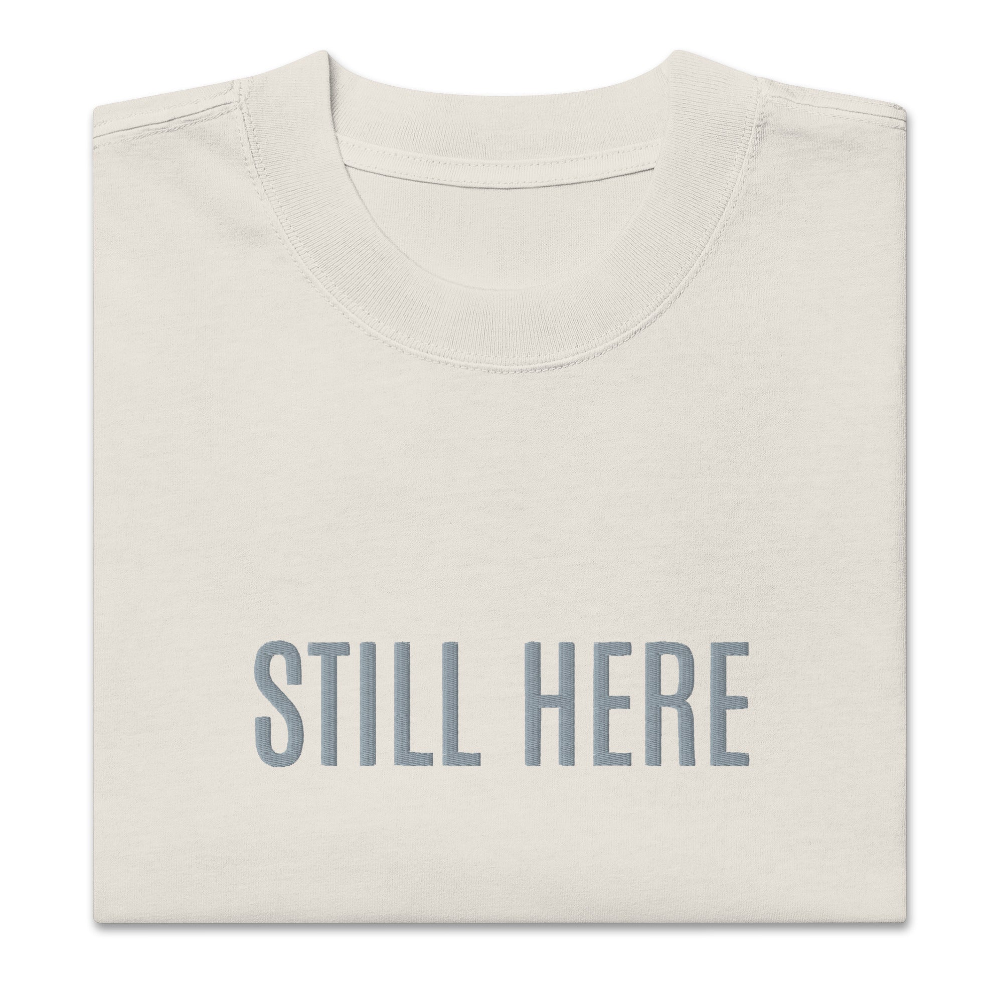 OVERSIZED T-SHIRT STILL HERE – FADED BONE