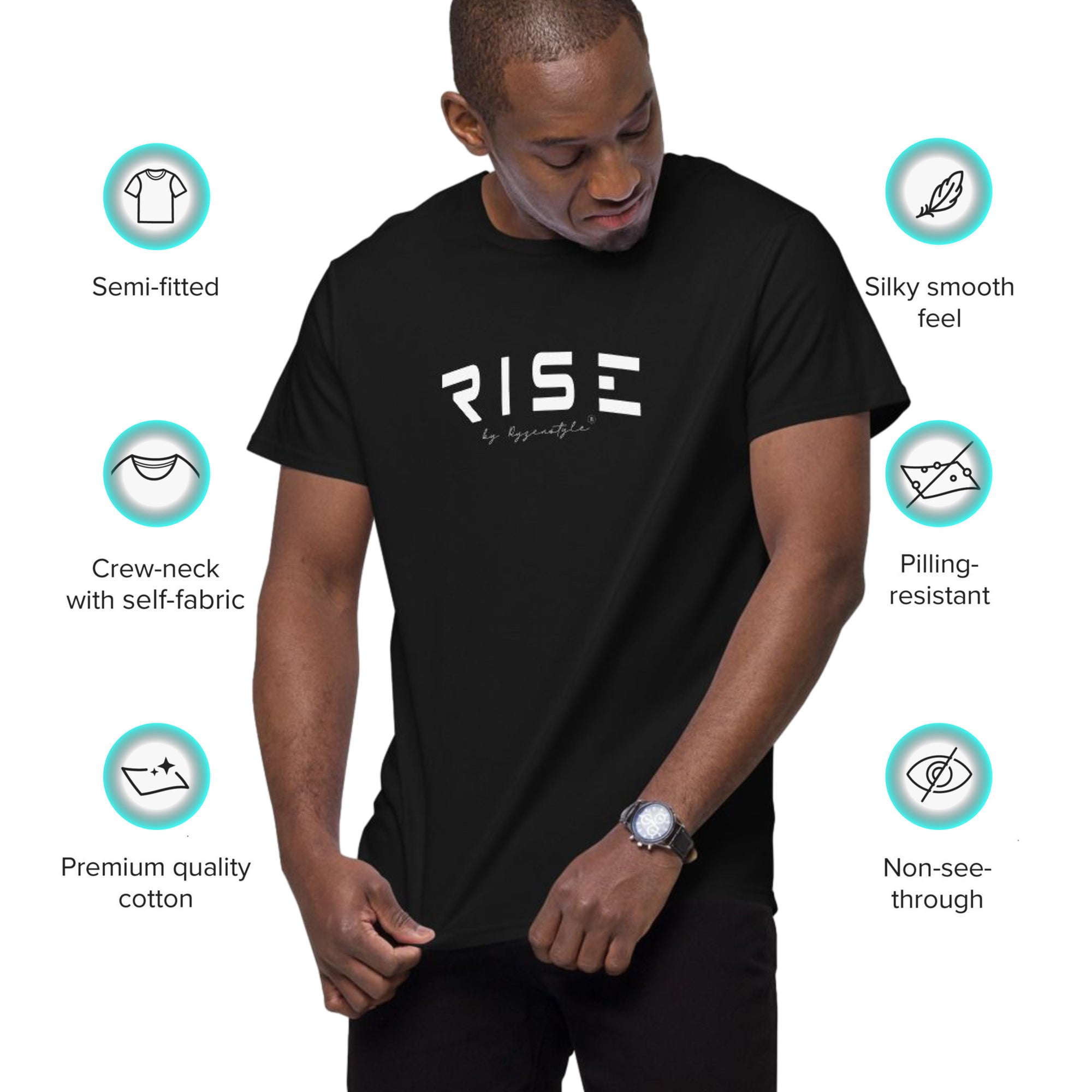 T-SHIRT PREMIUM 'RISE'