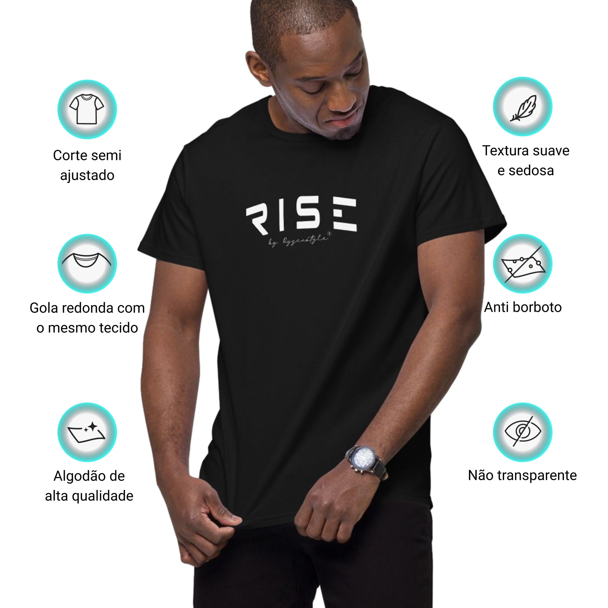 T-SHIRT PREMIUM 'RISE'