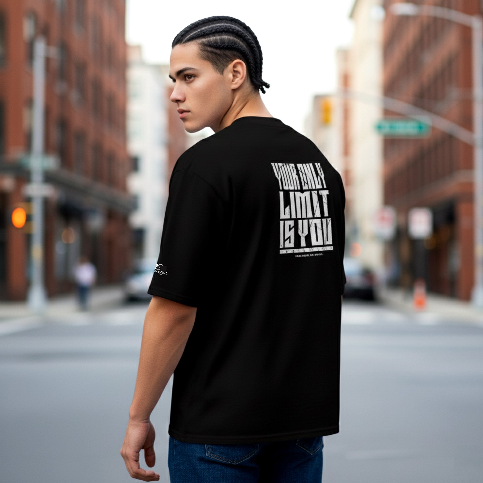 T-SHIRT OVERSIZE 'YOUR ONLY LIMIT IS YOU'