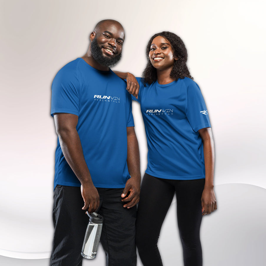 T-SHIRT SPORT UNISEXO ‘RUN WIN'
