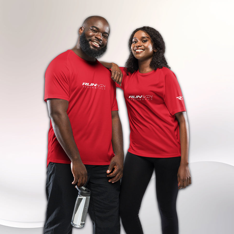 T-SHIRT SPORT UNISEXO ‘RUN WIN'
