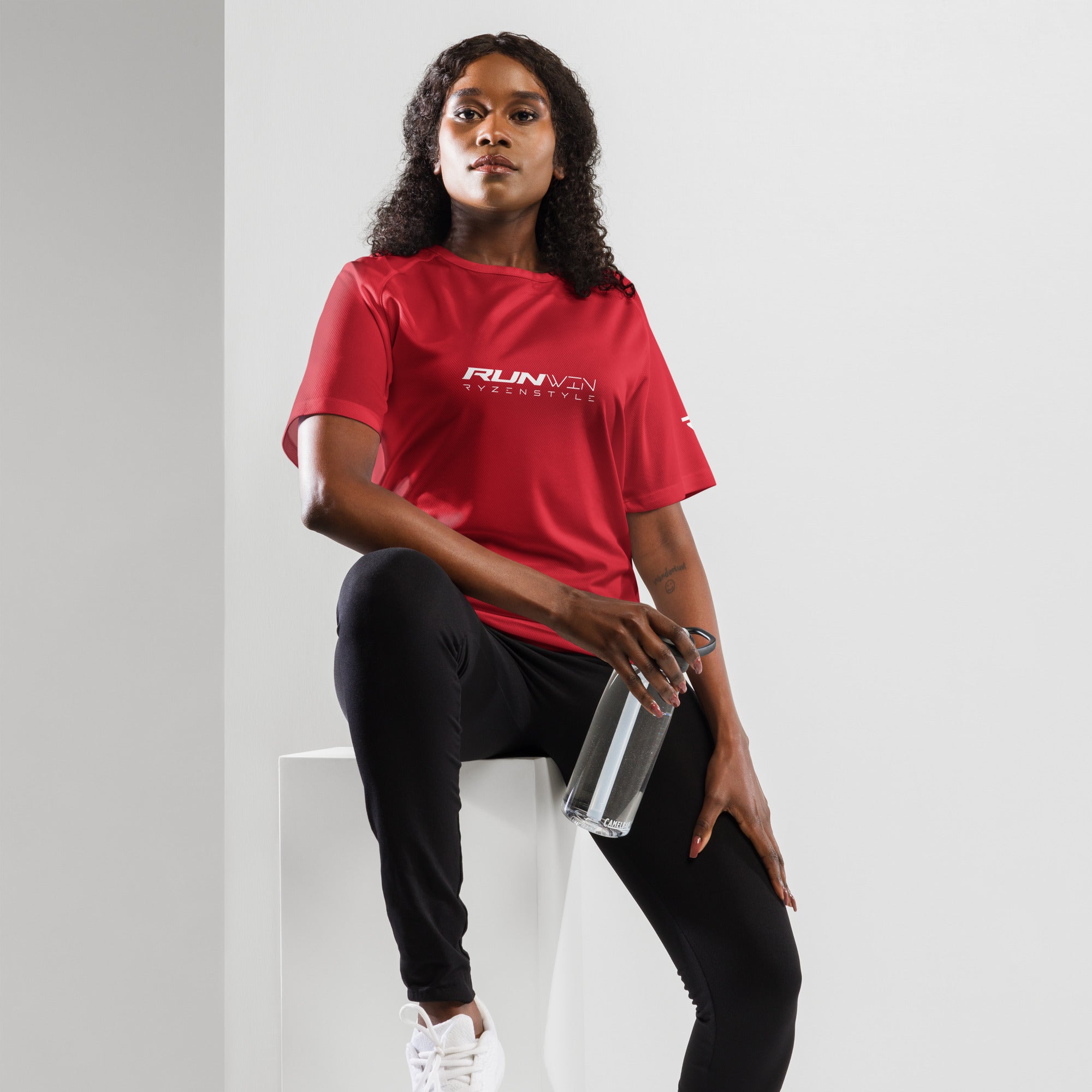T-SHIRT SPORT UNISEXO ‘RUN WIN'