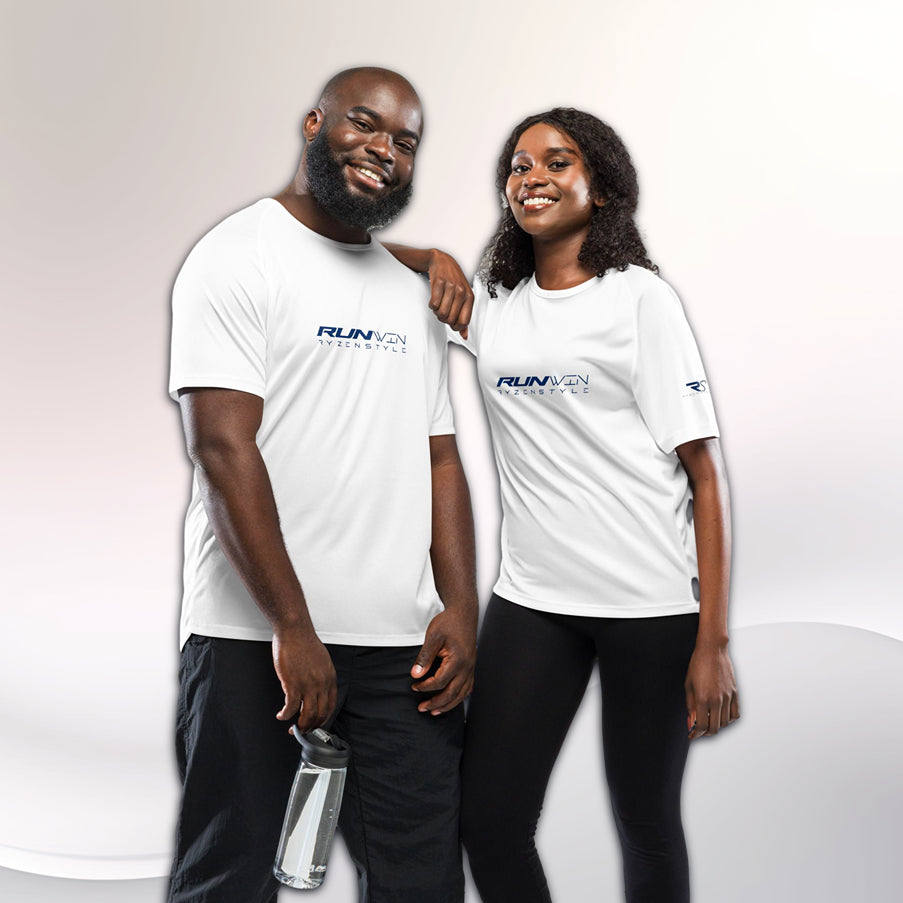 T-SHIRT SPORT UNISEXO ‘RUN WIN'