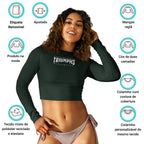 LONG SLEEVE CROP-TOP 'ENDURANCE TRIUMPHS'