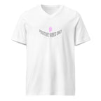 V-NECK T-SHIRT 'POSITIVE VIBES ONLY'