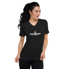 V-NECK T-SHIRT 'OWN YOUR DAY'