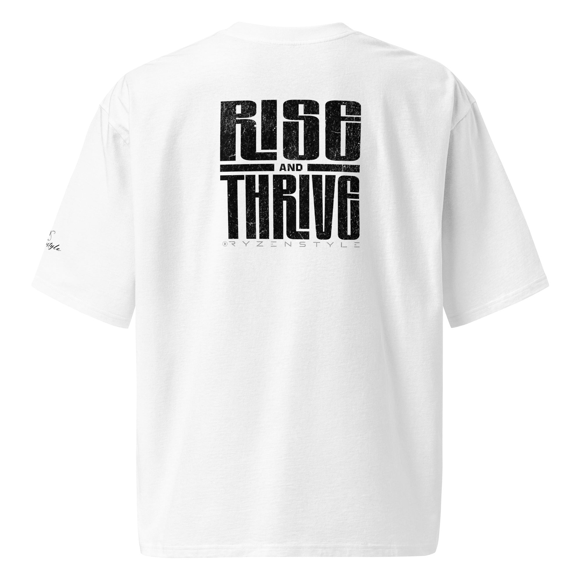 T-SHIRT OVERSIZE 'RISE AND THRIVE'