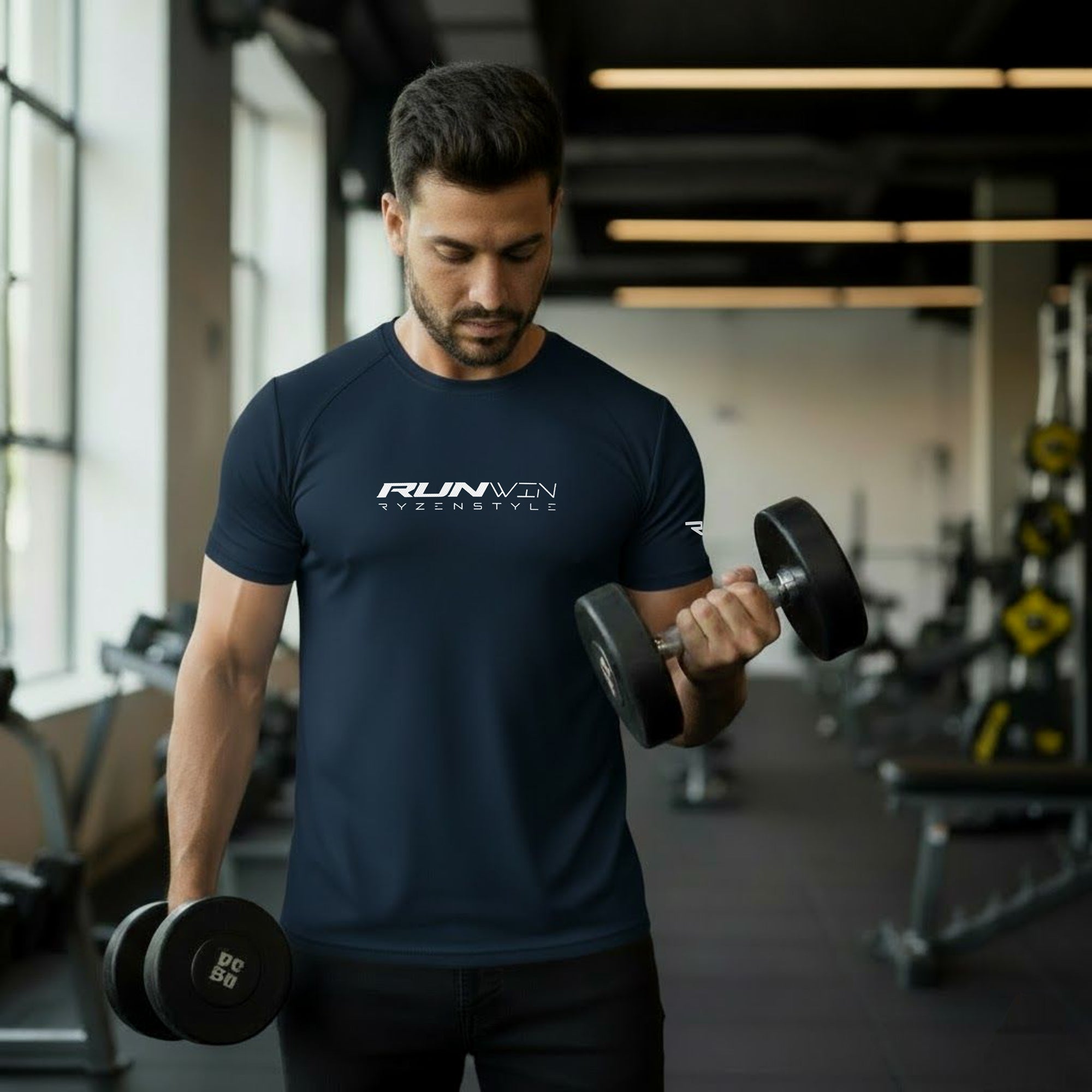 T-SHIRT SPORT UNISEXO ‘RUN WIN'