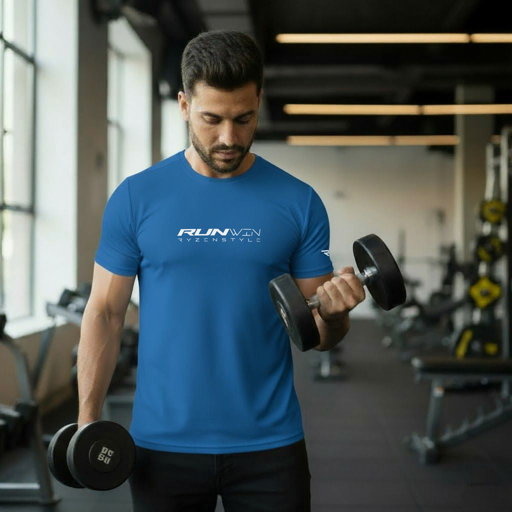 T-SHIRT SPORT UNISEXO ‘RUN WIN'