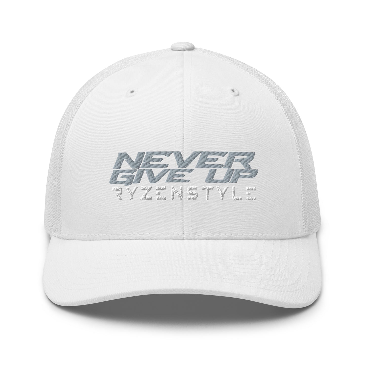 BONÉ TRUCKER ‘NEVER GIVE UP'